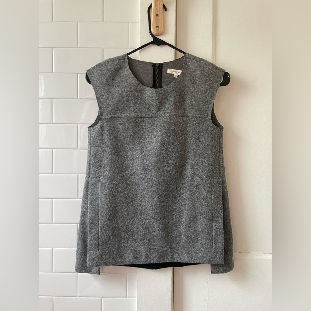 MADEWELL Wool-Blend Structured Top, XXS